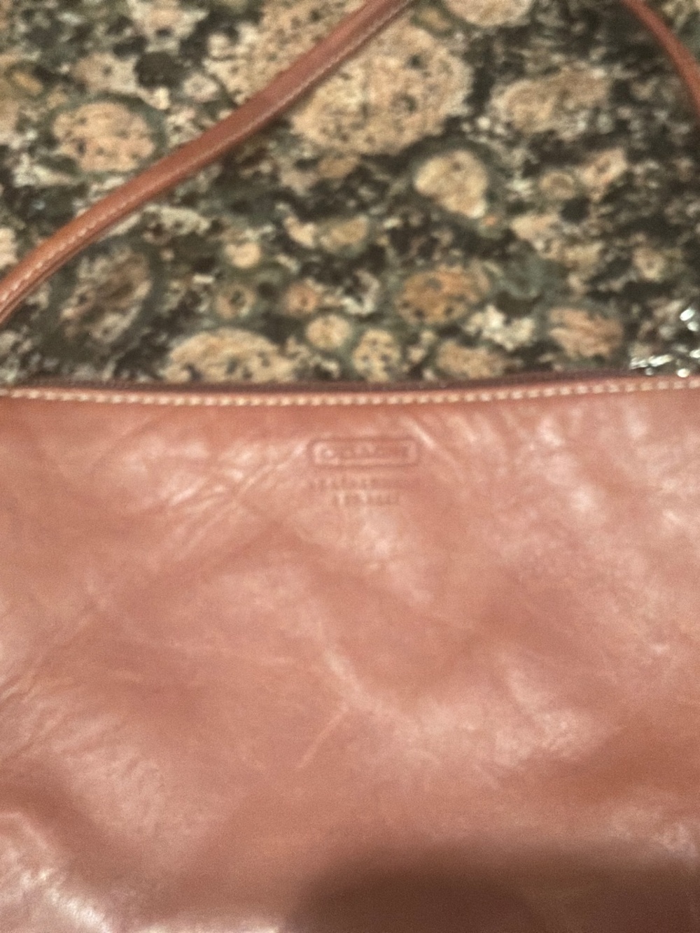 COACH WRISTLET CARMEL COLOR LEATHER NEW